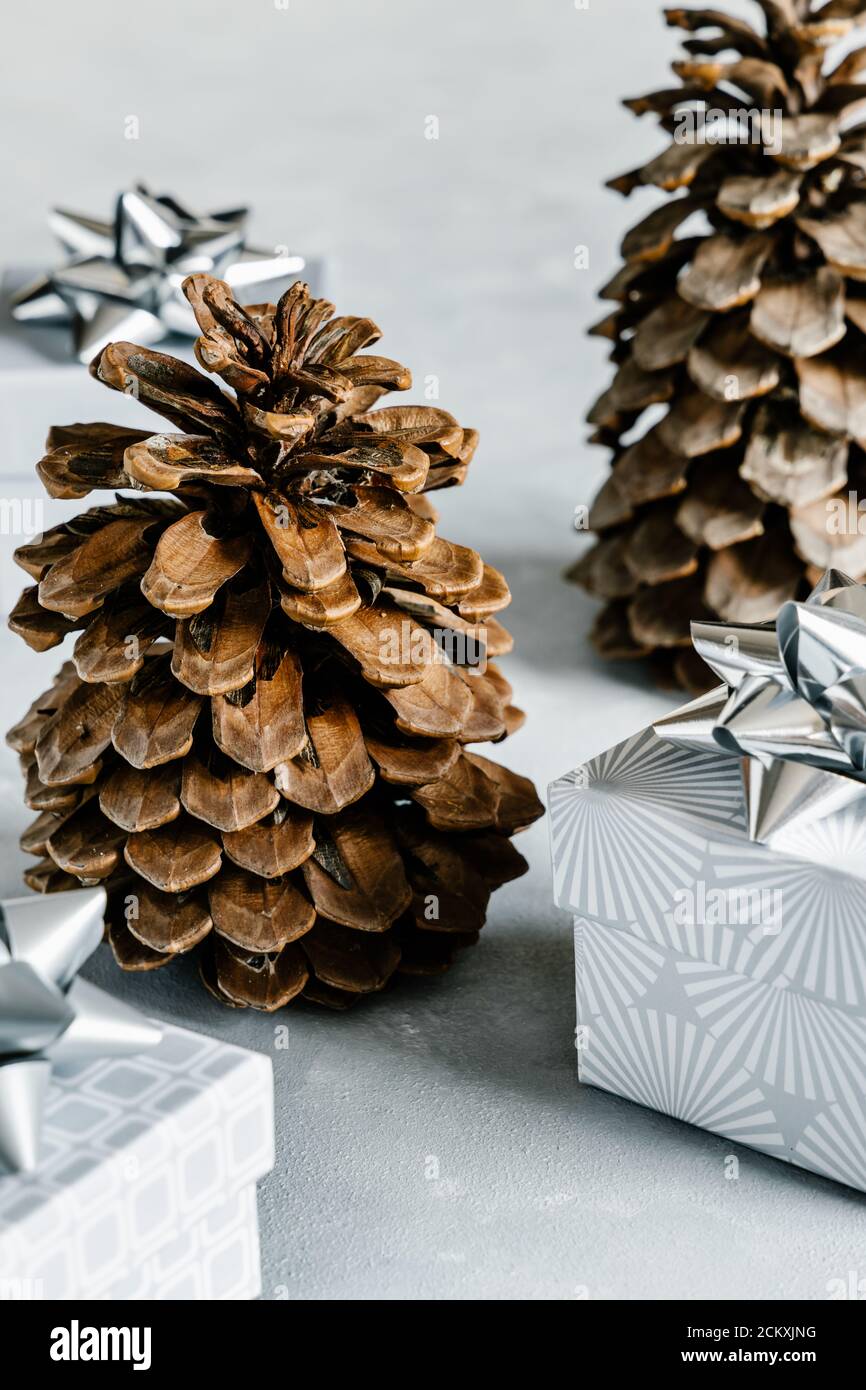 Christmas gift boxes Stock Photo - Alamy