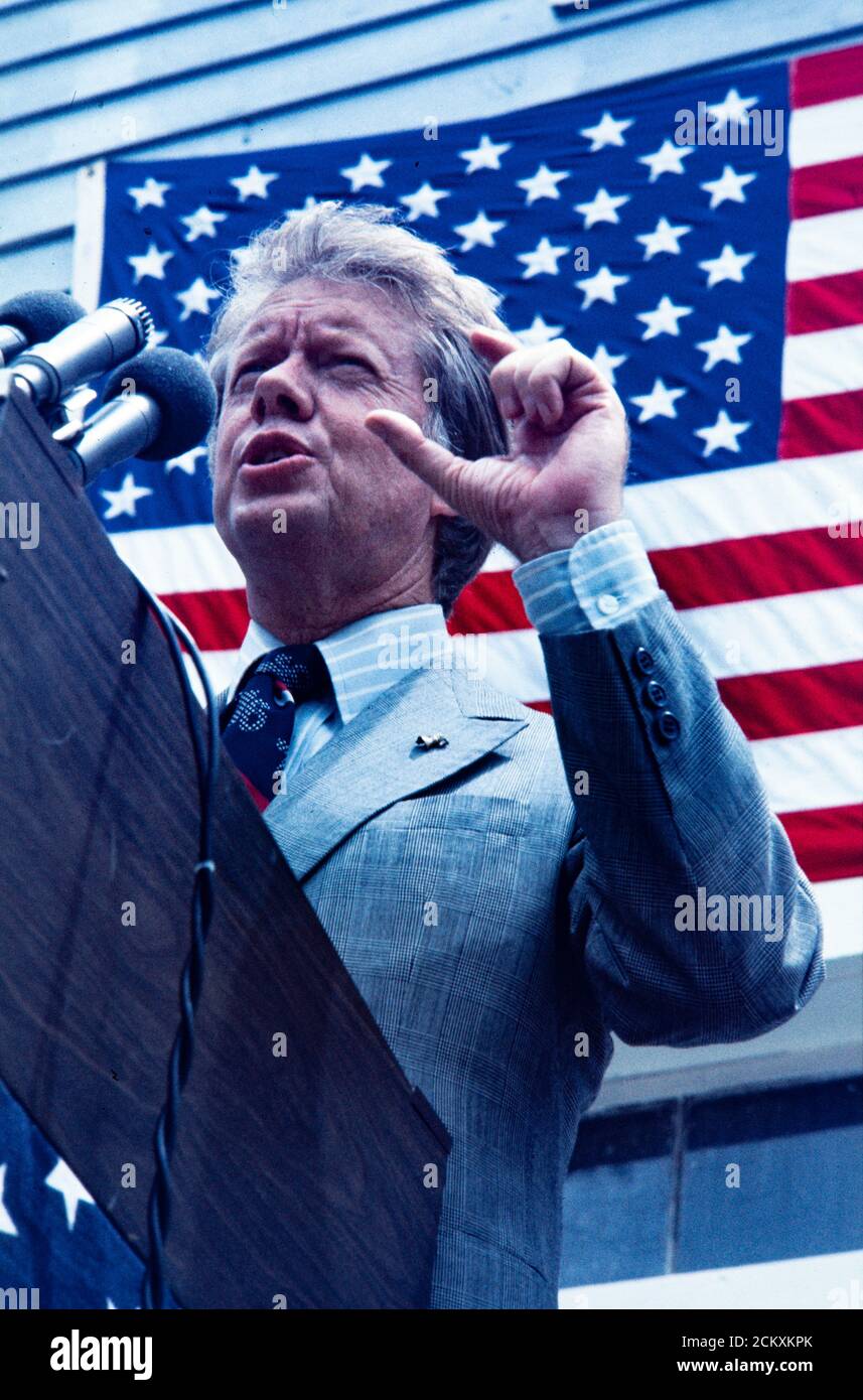 President Jimmy Carter Campaigns On July 4, 1976 - The American ...