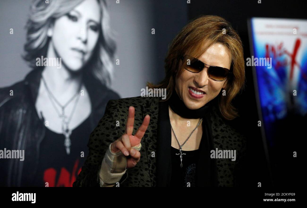 Japanese Musician Yoshiki Poses At The Premiere For The Documentary We Are X In Hollywood California U S October 3 2016 Reuters Mario Anzuoni Stock Photo Alamy