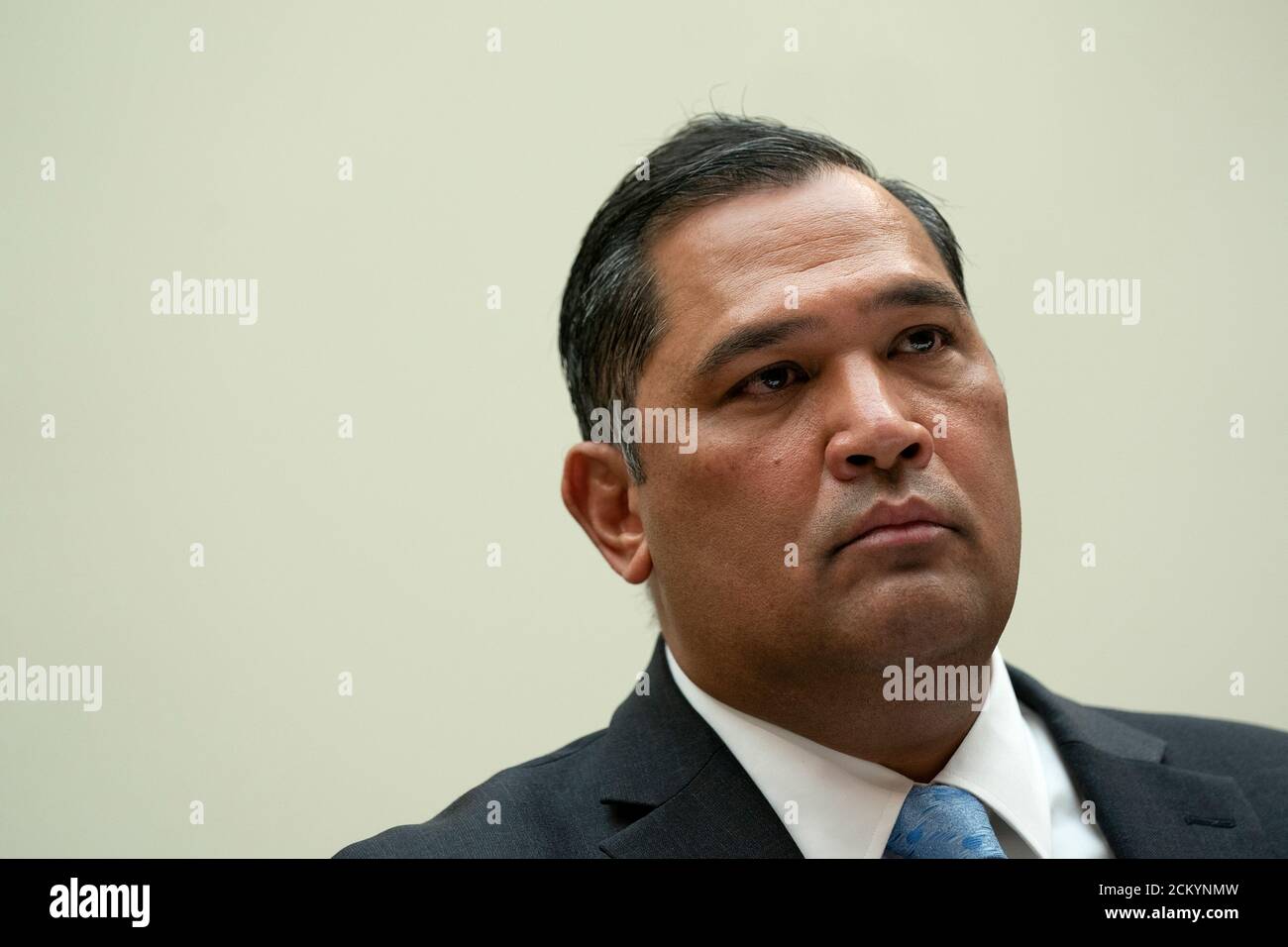 Washington, DC, USA. 16th Sep, 2020. Brian Bulatao, under secretary of state for management at the U.S. Department of State, listens during a US House Foreign Affairs Committee hearing in Washington, DC, U.S., on Wednesday, Sept. 16, 2020. The hearing is investigating the firing of State Department Inspector General Steve Linick.Credit: Stefani Reynolds/Pool via CNP | usage worldwide Credit: dpa/Alamy Live News Stock Photo