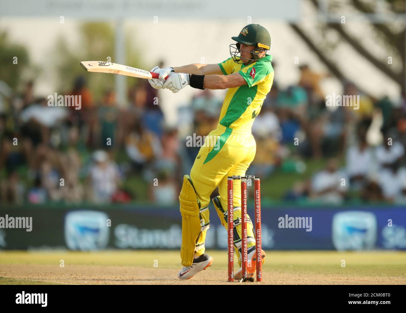 Cricket - South Africa v Australia - First ODI - Boland Park, Paarl, South Africa - February 29, 2020   Australia's Marnus Labuschagne in action   REUTERS/Mike Hutchings Stock Photo