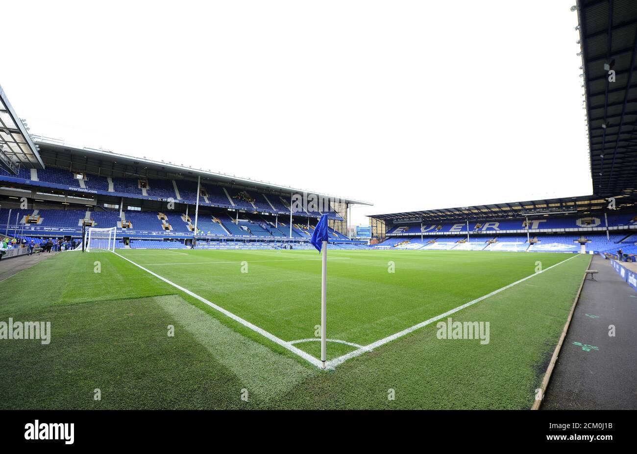 Soccer Football - Premier League - Everton v Southampton - Goodison Park, Liverpool, Britain - August 18, 2018   General view inside the stadium before the match    REUTERS/Peter Powell    EDITORIAL USE ONLY. No use with unauthorized audio, video, data, fixture lists, club/league logos or 'live' services. Online in-match use limited to 75 images, no video emulation. No use in betting, games or single club/league/player publications.  Please contact your account representative for further details. Stock Photo