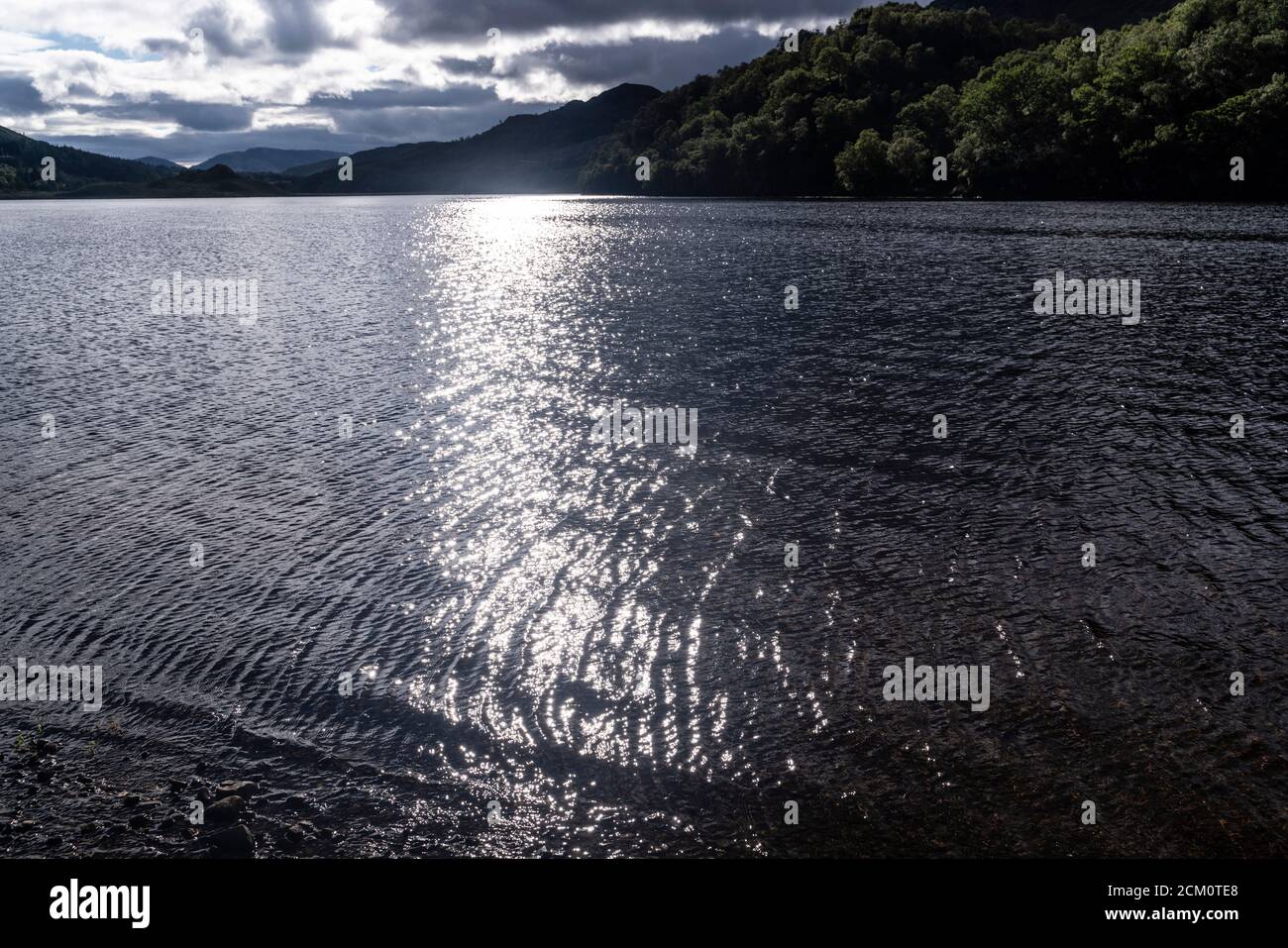 Loch Lubhair Trossachs Scotland Off A85 Road Near Crianlarich Popular Wild Camping Spot Stock Photo Alamy