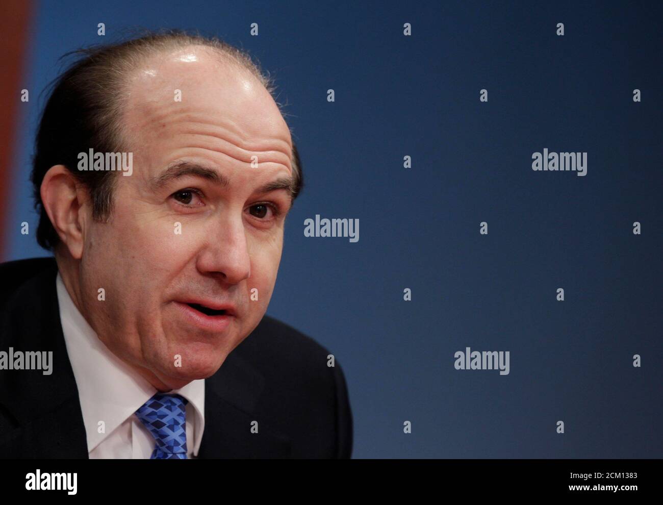 Philippe Dauman, president and CEO of Viacom, speaks at the Reuters Global Media Summit in New York December 2, 2010.   REUTERS/Brendan McDermid/File Photo Stock Photo