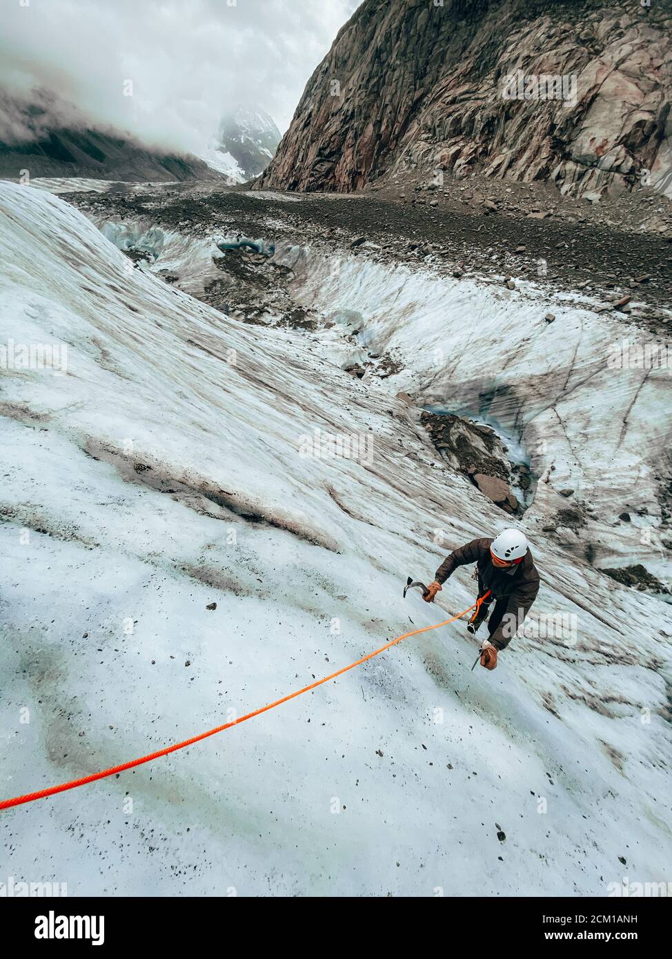 Climbing with two axes hi-res stock photography and images - Alamy