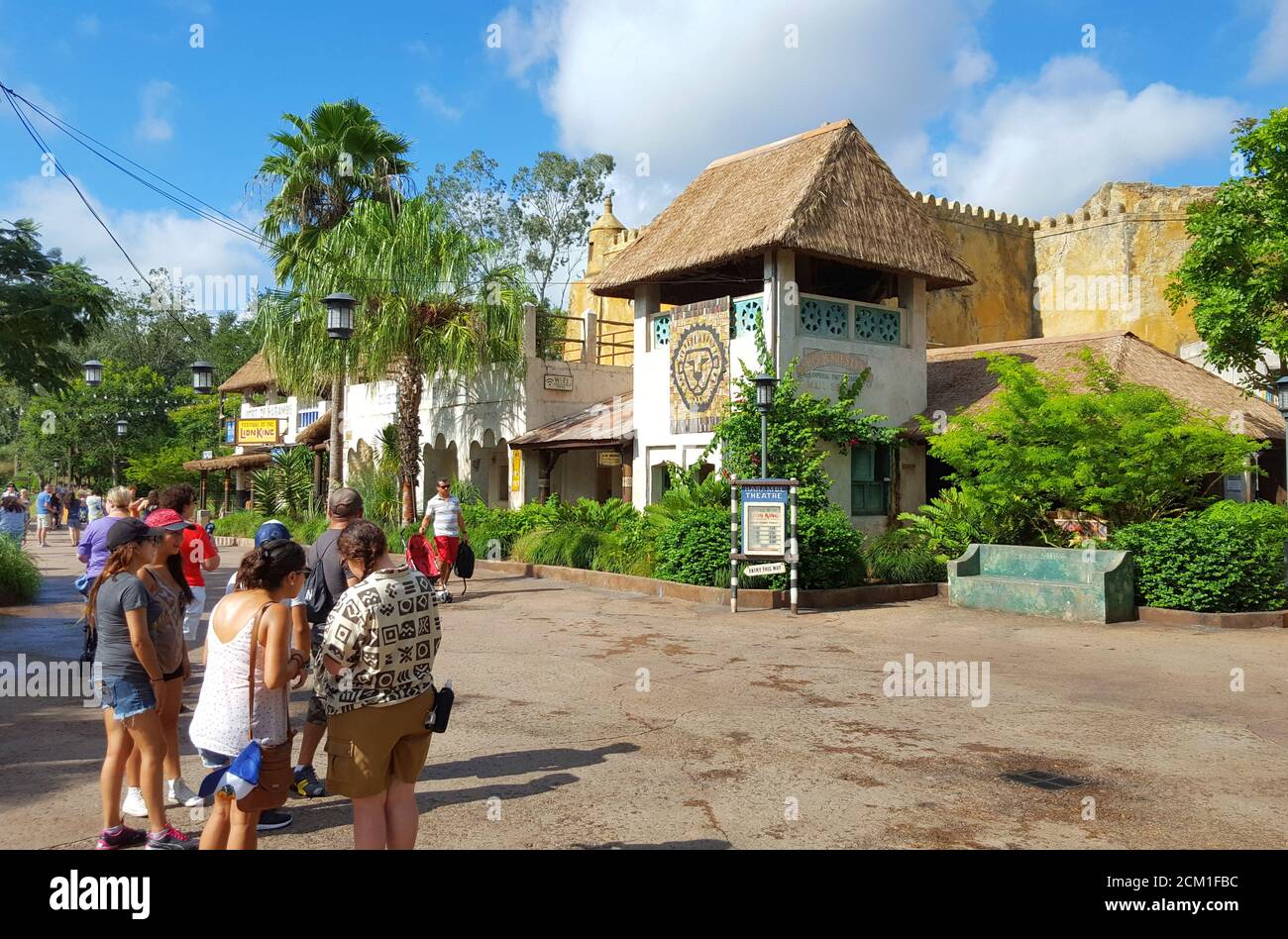 Harambe Theatre area, Animal Kingdom, Walt Disney World, Orlanda, Florida, United States Stock Photo