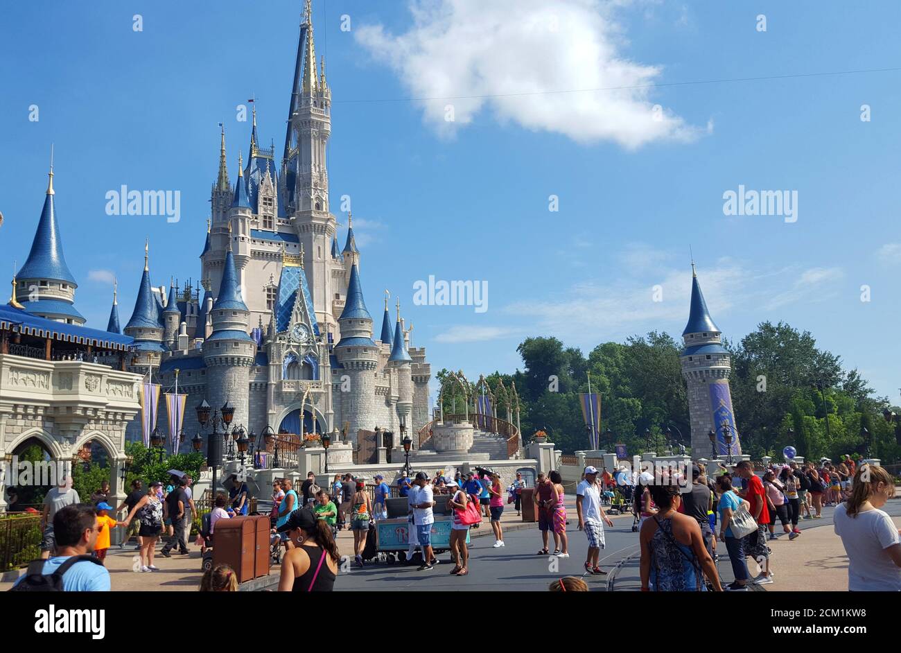 Cinderella Castle, Walt Disney World, Orlando, Florida, United States Stock Photo