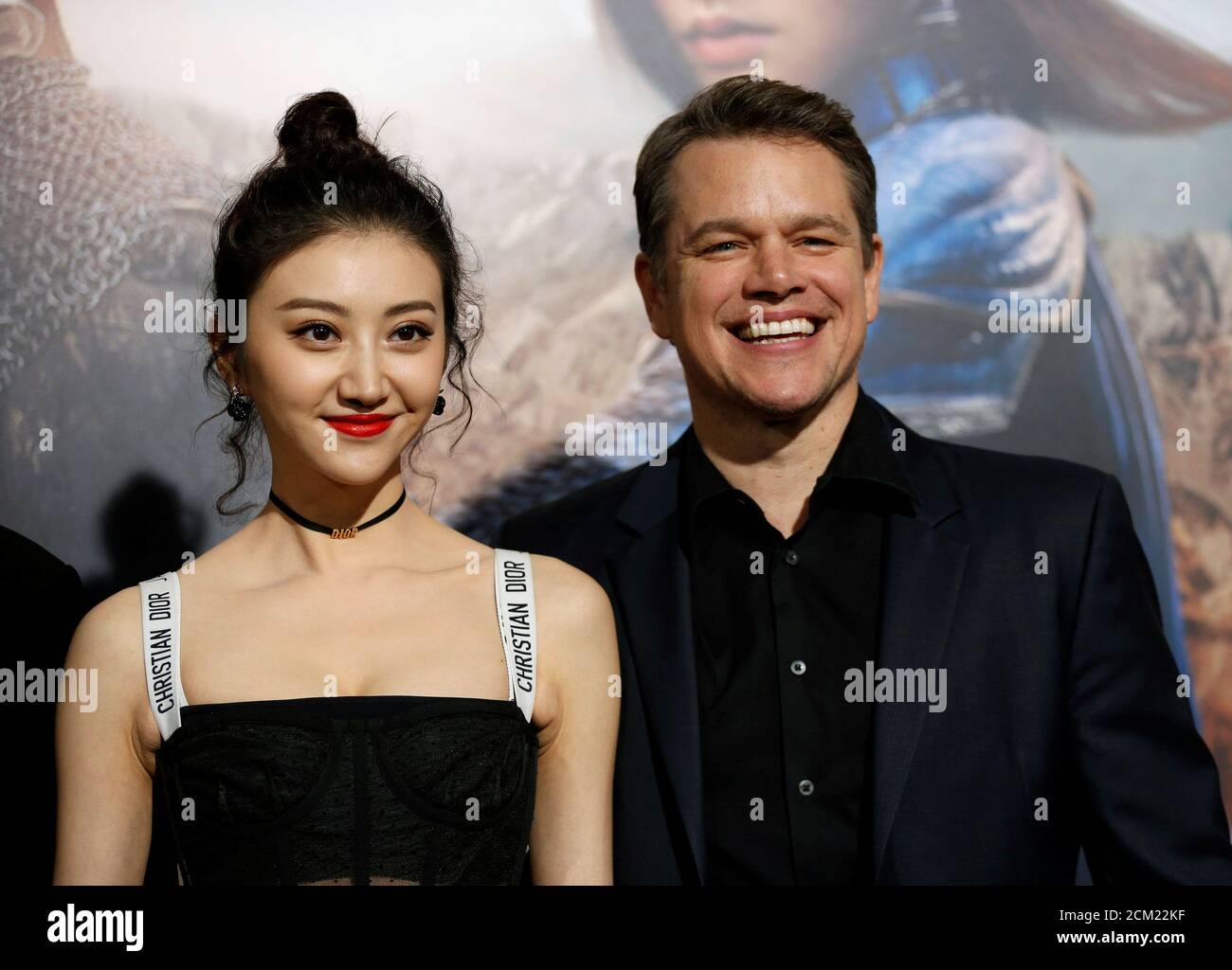 Cast Members Matt Damon And Jing Tian Pose At The Premiere Of The Great Wall In Los Angeles California U S February 15 17 Reuters Mario Anzuoni Stock Photo Alamy