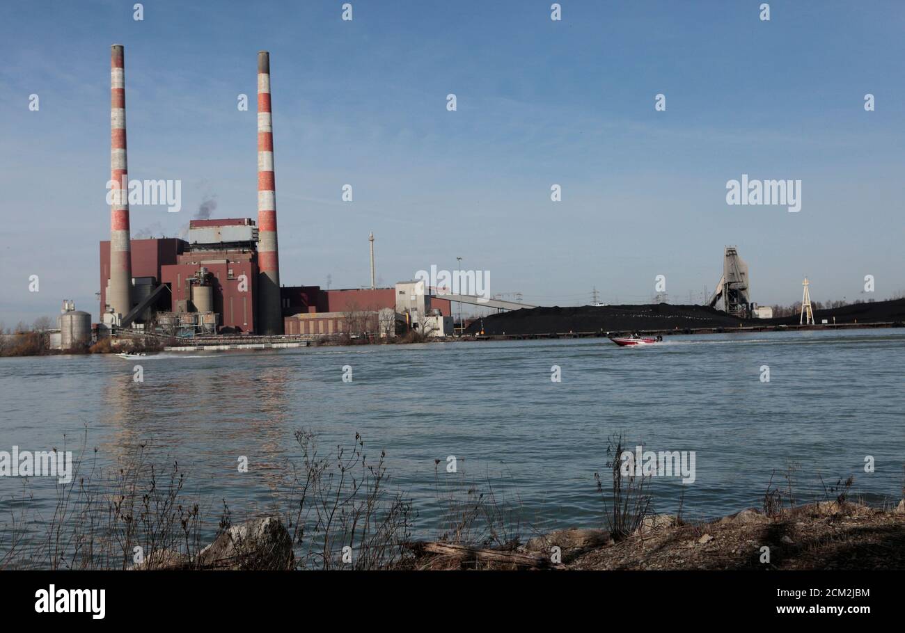 The Trenton Channel Power Plant, a coalfired electricity