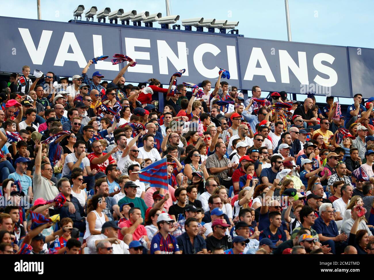 Levante fans during the football match between Levante UD and Real Madrid  CF on Febrary 24, 2019 at Ciutat de Valencia in Valencia, Spain. Cordon  Press Stock Photo - Alamy