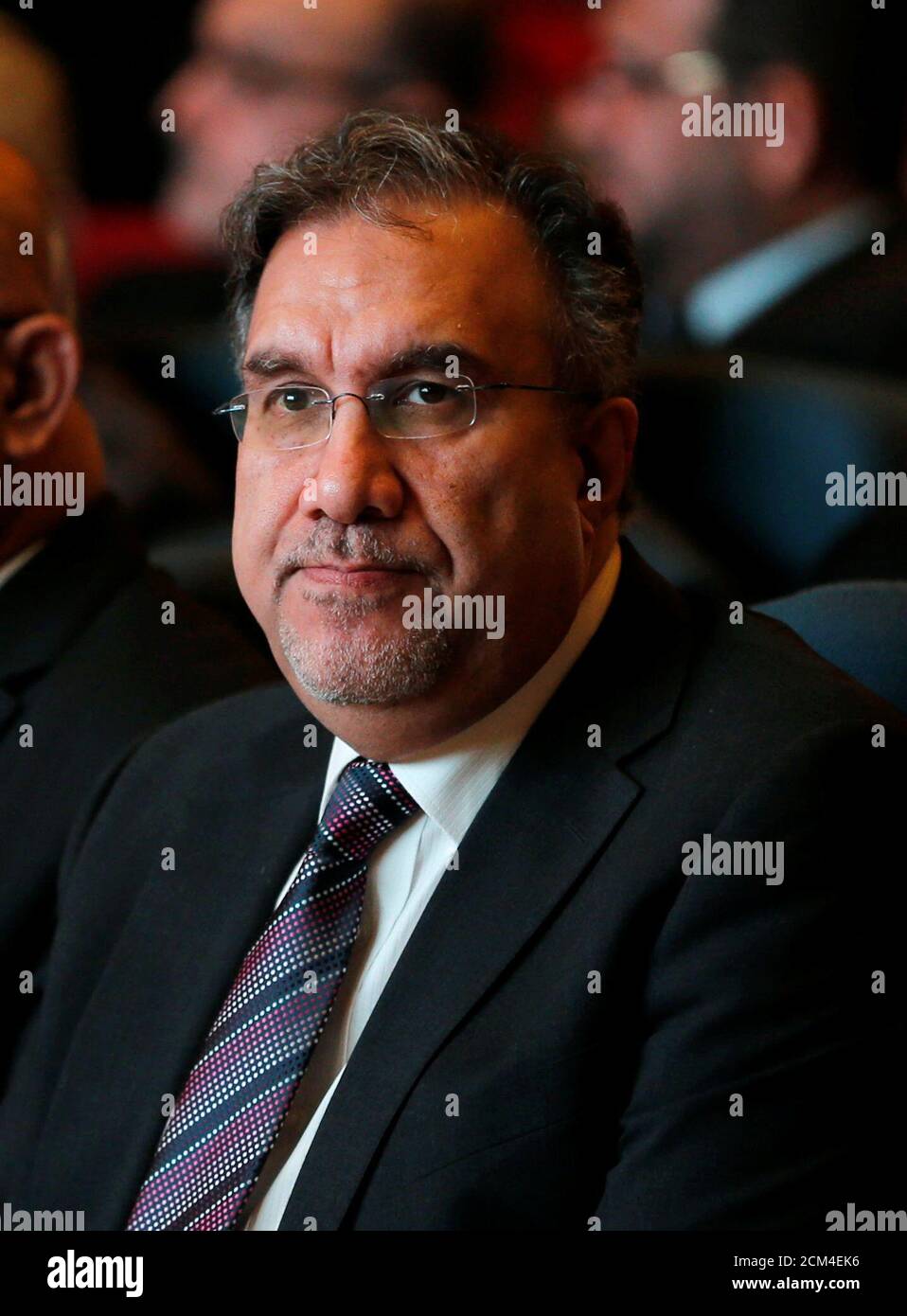 Iraq's Minister of Electricity Luay Al Khateeb attends the opening of  Baghdad International Fair, Iraq November 10, 2018. REUTERS/Thaier  al-Sudani Stock Photo - Alamy