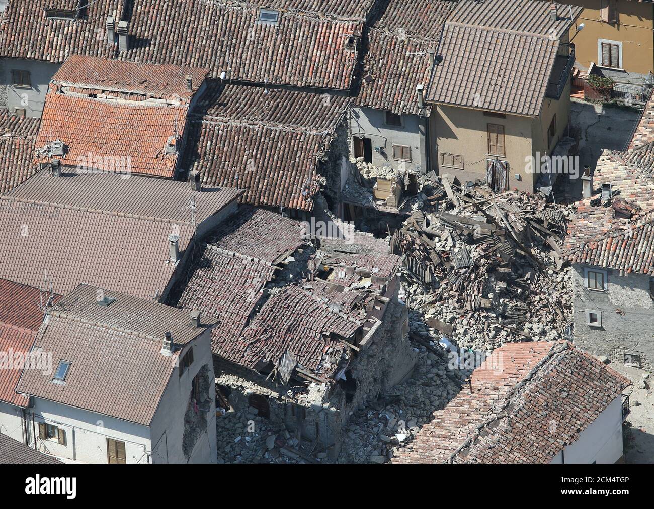 The central italian village of amatrice hi-res stock photography and ...