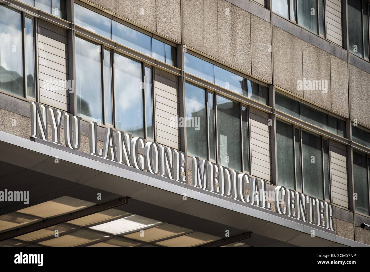 The New York University (NYU) Langone Medical Center is seen in midtown  Manhattan in New York