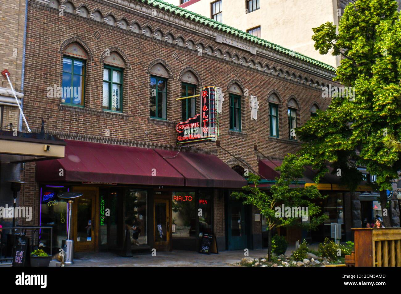Helena, MT, USA July 20, 2019 The Rialto Fountain Lunch Club Room
