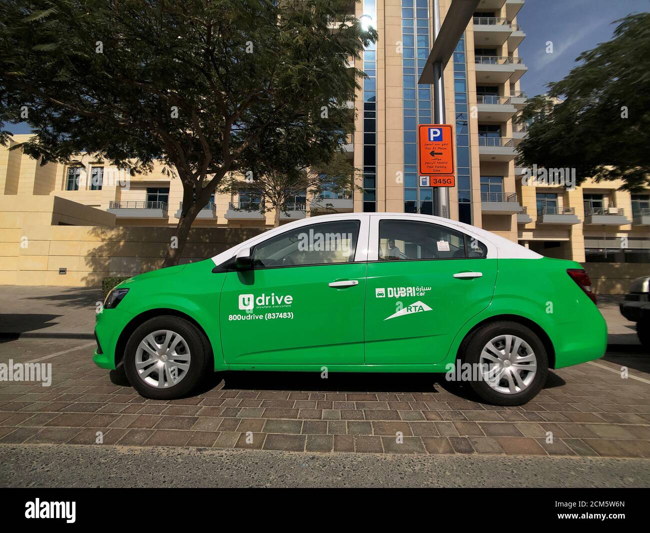 Electronic Car Udrive Which Provides Car Rental By The Minute Is Seen Parked In Down Town Dubai United Arab Emirates December 28 2018 Picture Taken December 28 2018 Reuters Hamad I Mohammed Stock Photo Alamy