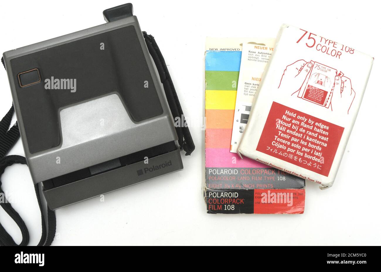 Polaroid, Polaroid film, instant film, Polaroid camera, vintage Polaroid  camera Stock Photo - Alamy