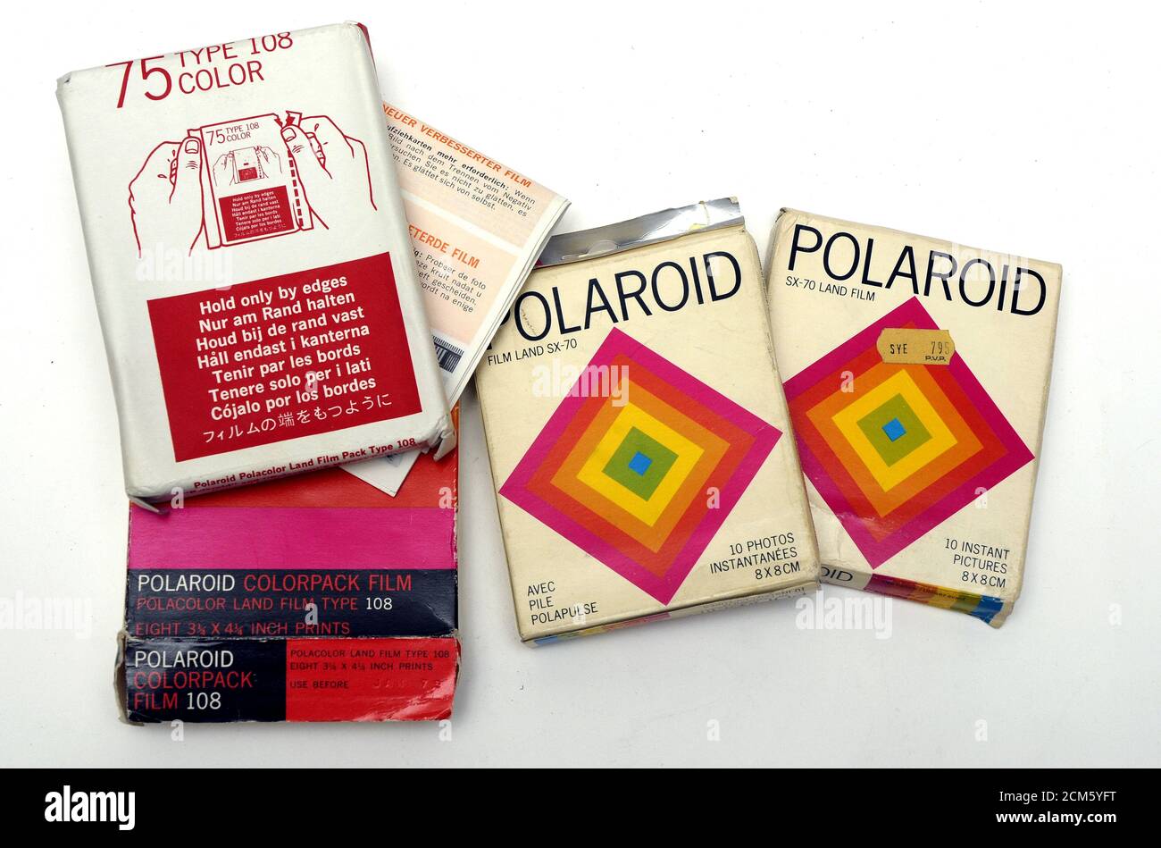 Polaroid, Polaroid film, instant film, Polaroid camera, vintage Polaroid  camera Stock Photo - Alamy