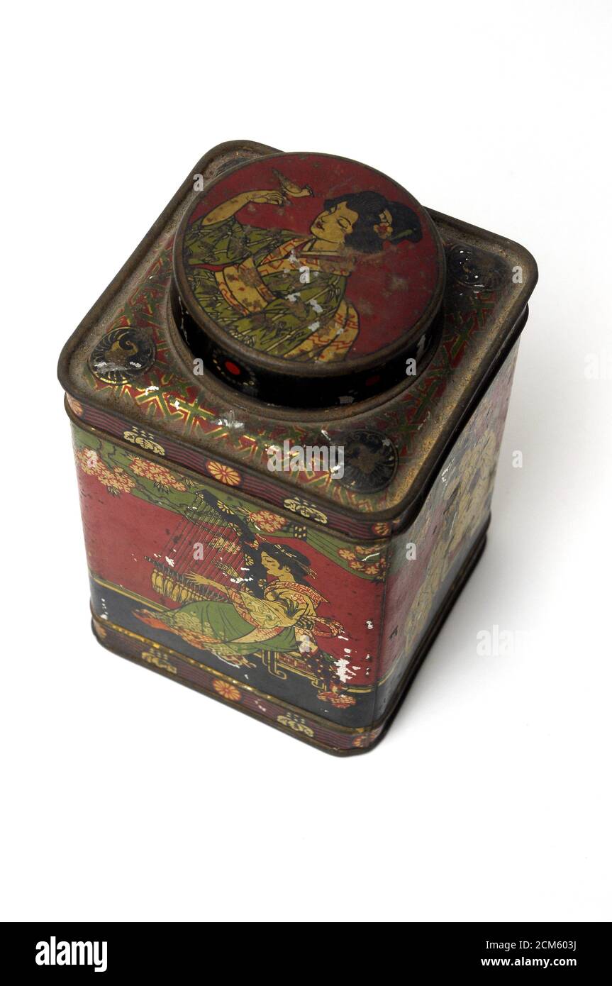 Old tea metal box Cut Out Stock Images & Pictures Alamy