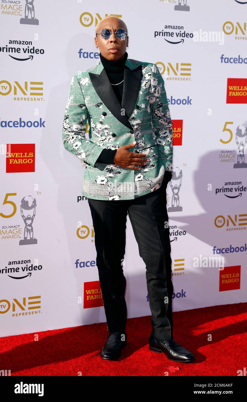 50th NAACP Image Awards – Arrivals – Los Angeles, California, U.S., March 30, 2019.  Lena Waithe. REUTERS/Mike Blake Stock Photo