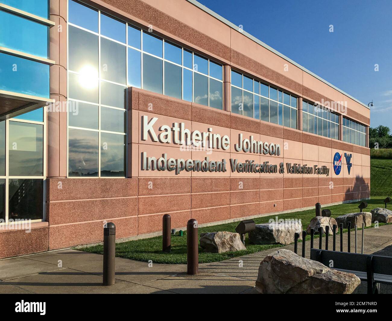 NASA’s Independent Verification & Validation Facility was renamed after agency icon, Katherine Johnson, on July 7, 2019 in Fairmont, West Virginia. Johnson, a “human computer” mathematician, was featured in the film Hidden Figures and helped put the first Americans in space and eventually on the Moon. Stock Photo