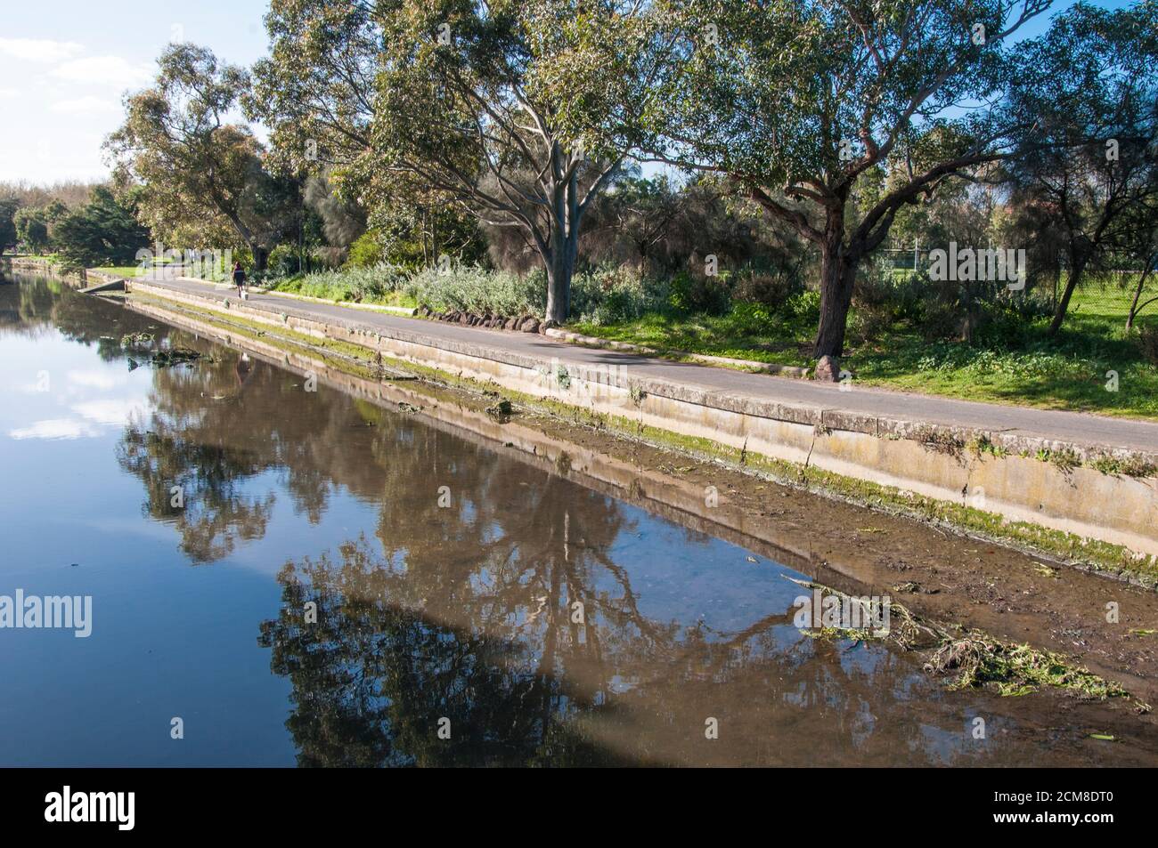 Along the Elwood Canal, Melbourne, Australia Stock Photo Alamy