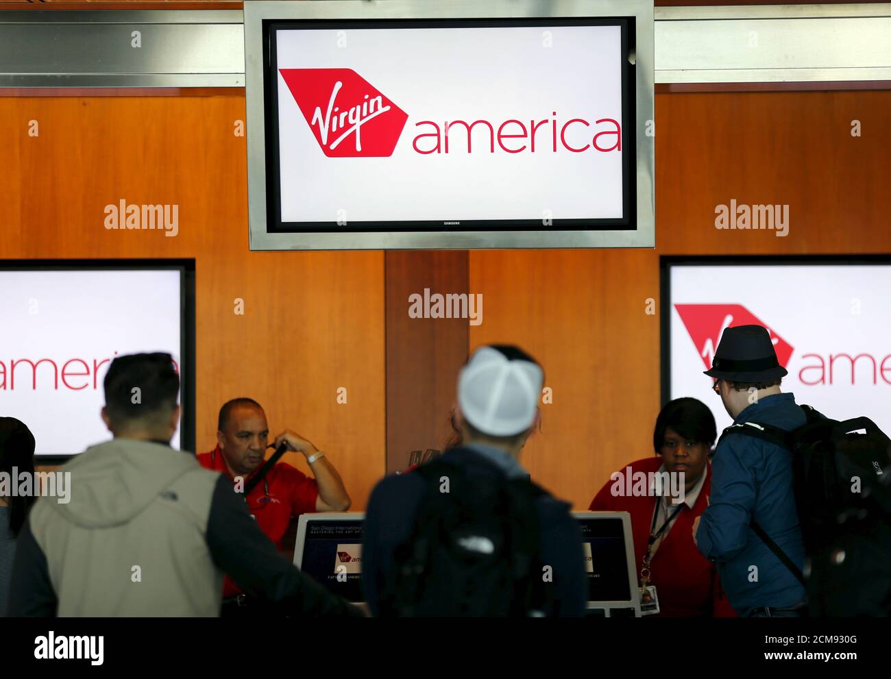 Alaska air virgin america hires stock photography and images Alamy