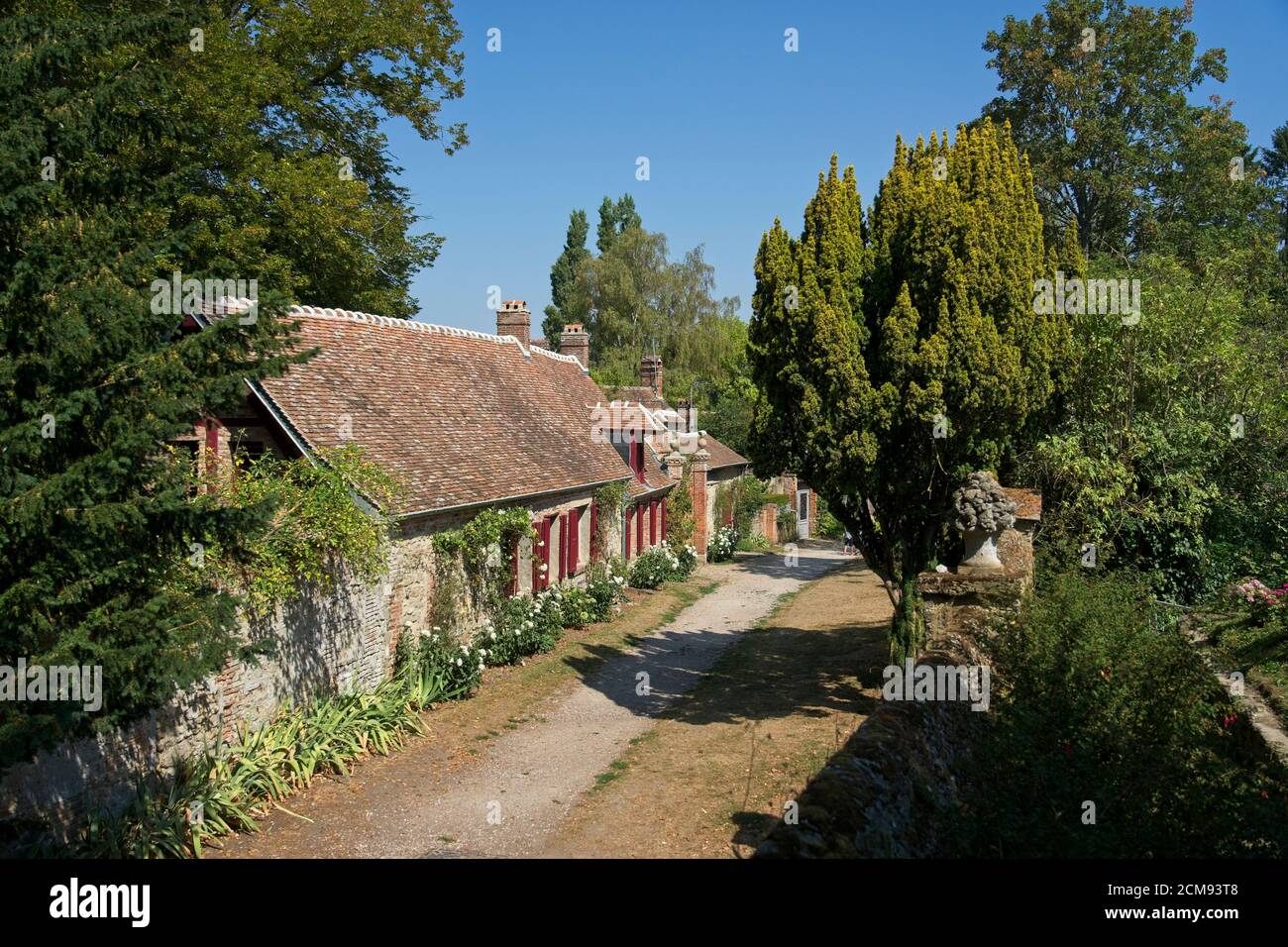 Gerberoy France - 11 August 2020 -Street in France most beautiful village Gerberoy 5 Stock Photo