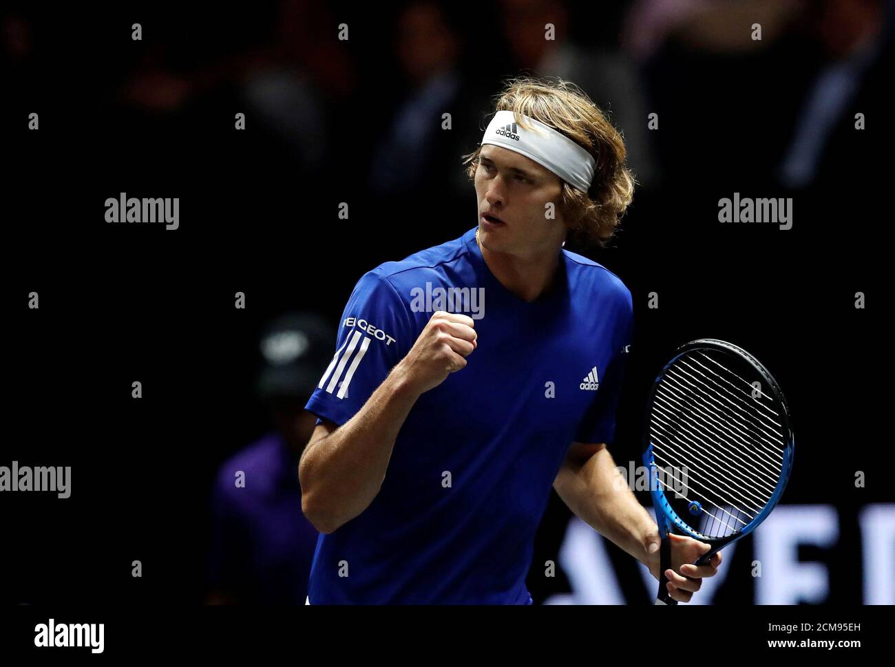 Tennis - Laver Cup - 1st Day - Prague, Czech Republic - September 22, 2017  - Alexander Zverev of team Europe reacts during the match. REUTERS/David W  Cerny Stock Photo - Alamy