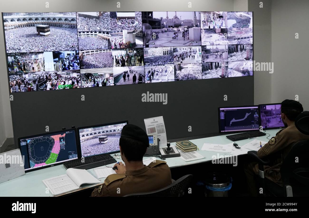 Screens monitors surveillance security hires stock photography and