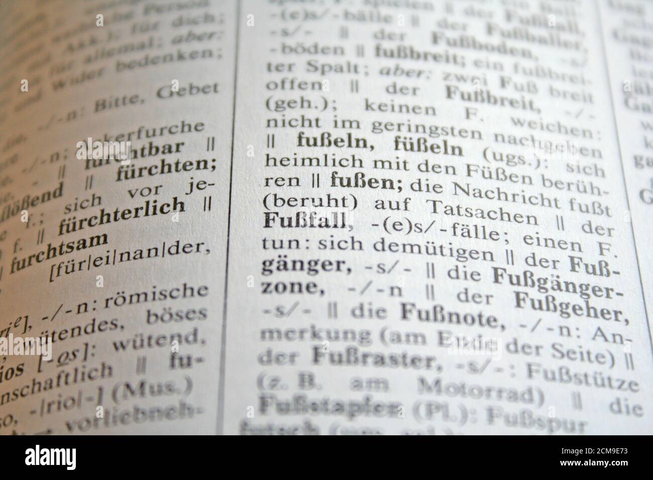 German dictionary hi-res stock photography and images - Alamy