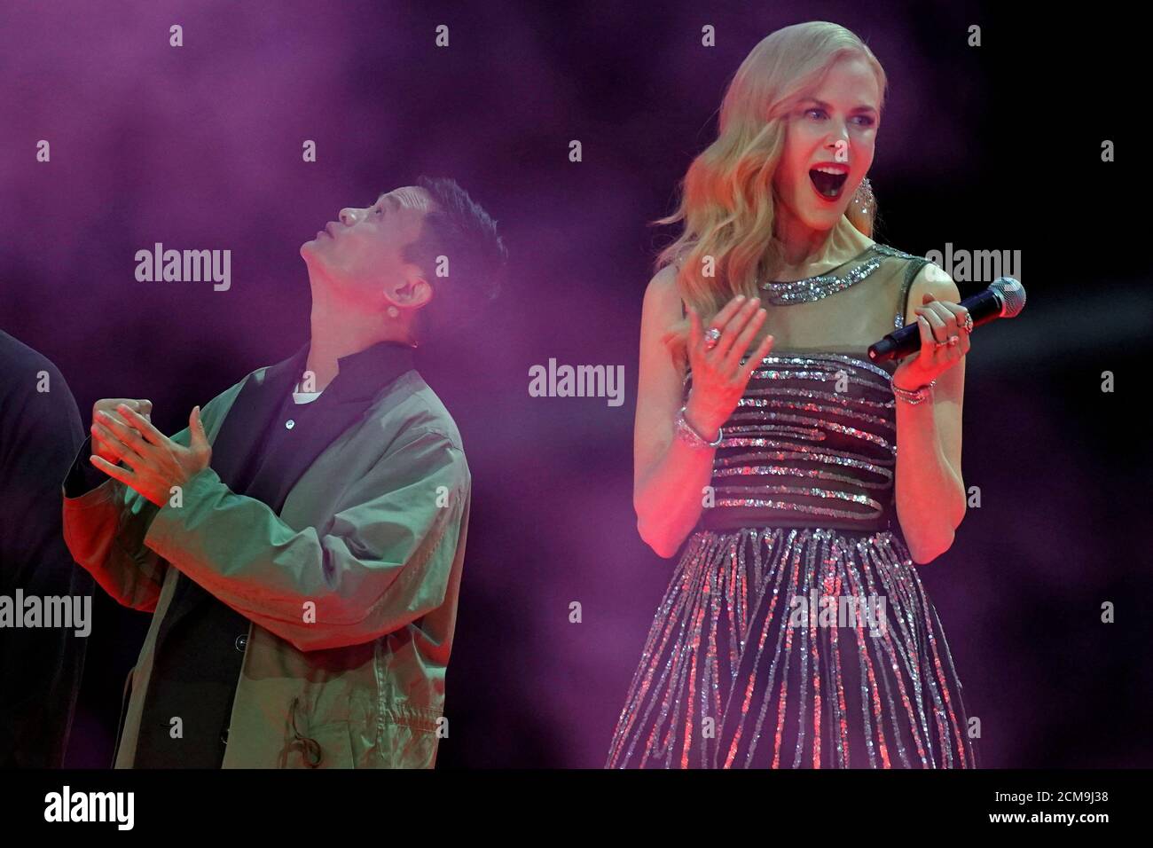 Jack Ma, Chairman of Alibaba Group, and actor Nicole Kidman attend a show  during Alibaba Group's 11.11 Singles' Day global shopping festival in  Shanghai, China, November 10, 2017. REUTERS/Aly Song Stock Photo - Alamy