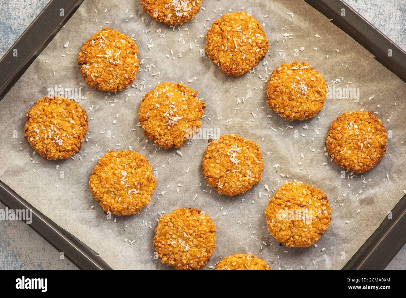 Gluten free millet cookies with coconut flakes Stock Photo Alamy