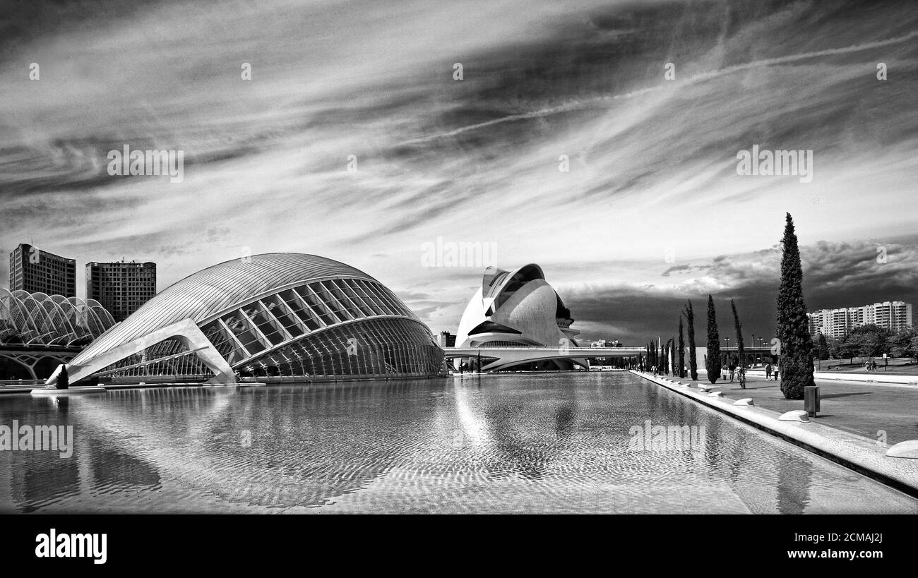 City of Arts and Sciences Stock Photo