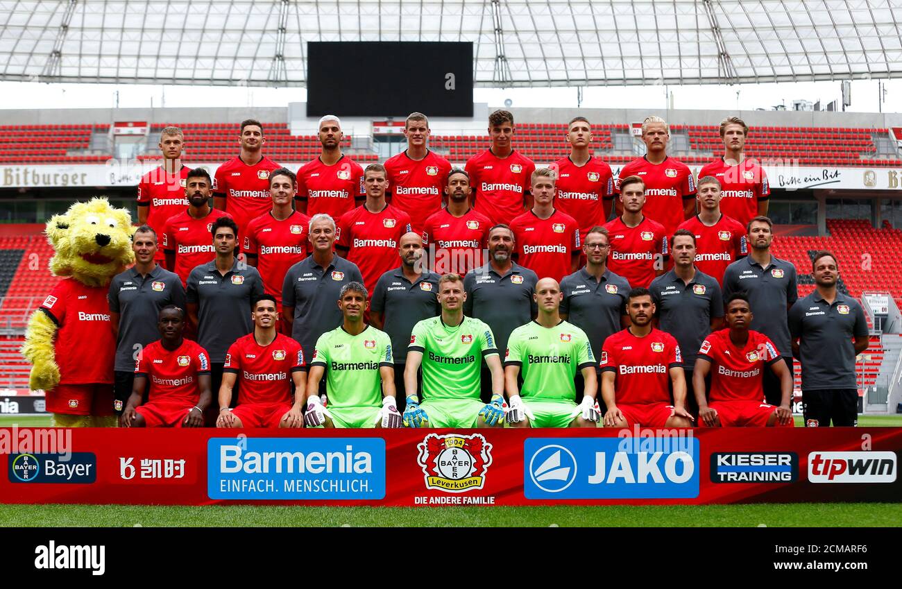 Original Mannschaftskarte Bayer Leverkusen 2020-21