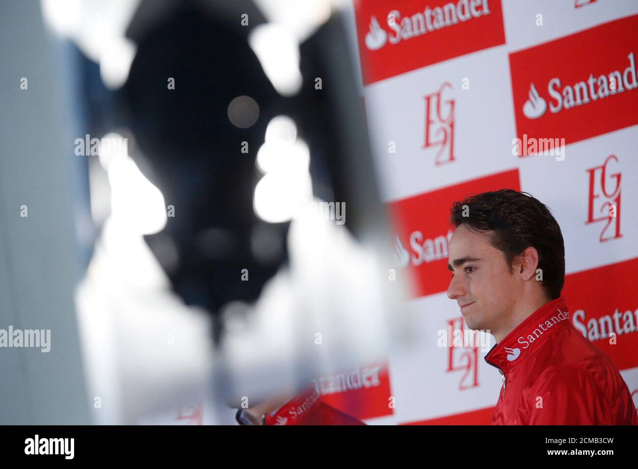 Haas Formula One driver Esteban Gutierrez of Mexico attends a news conference in Mexico City, Mexico, March 9, 2016. REUTERS/Edgard Garrido Stock Photo