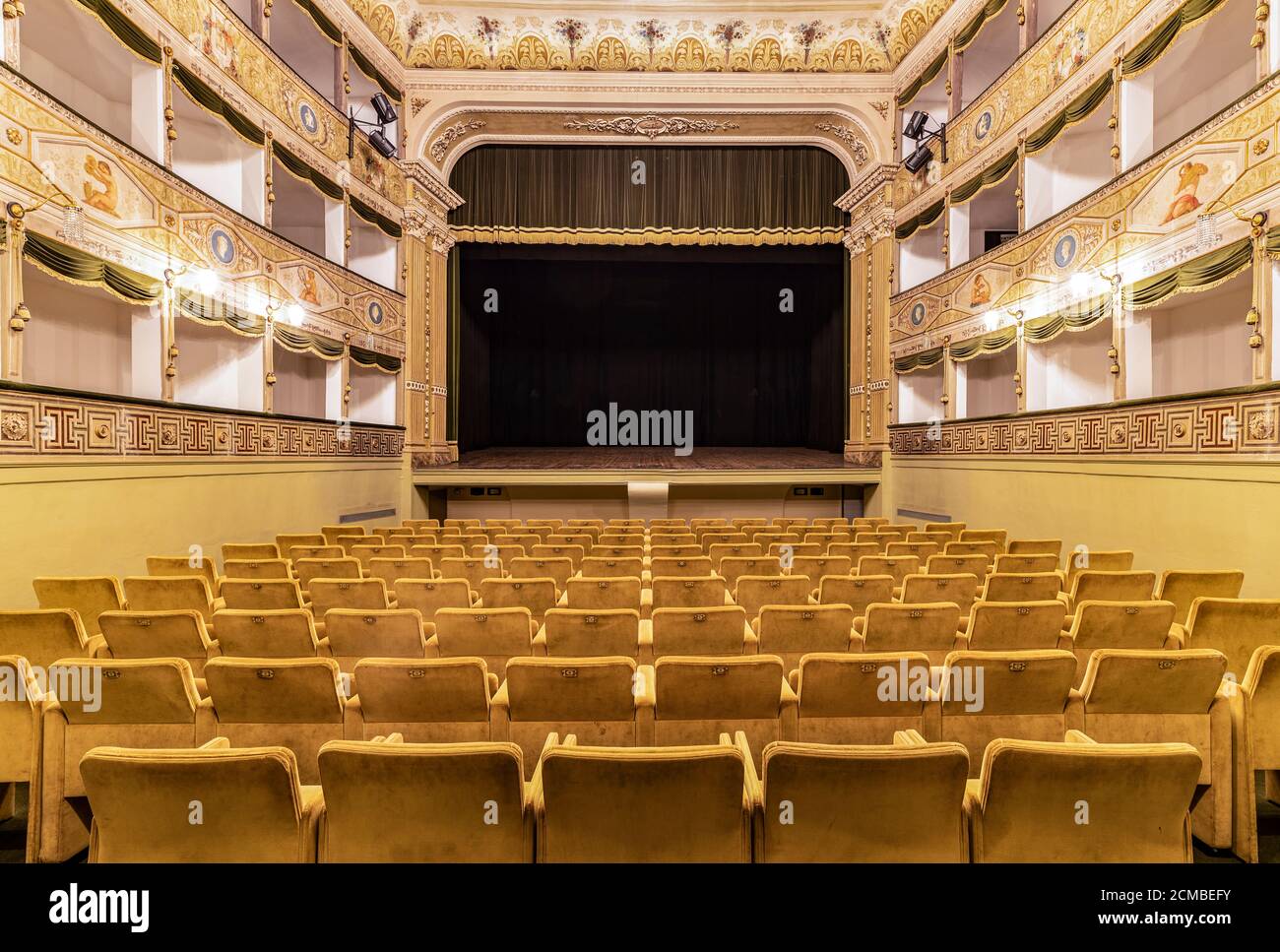 Italy Veneto Cittadella Teatro Sociale ( XIX century Stock Photo - Alamy