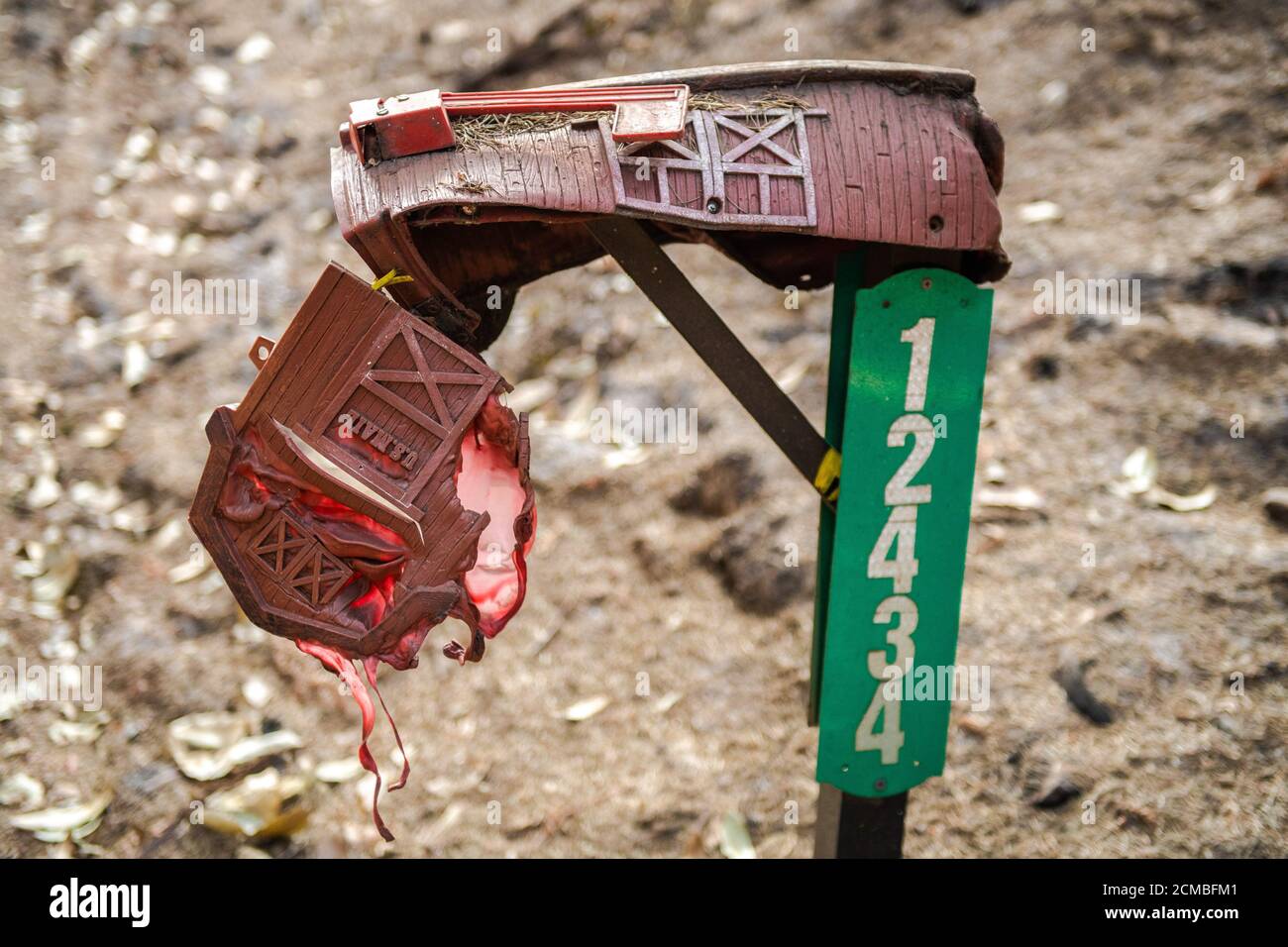 Ben Lomond, California, USA. 16th Sep, 2020. A general view of a melted