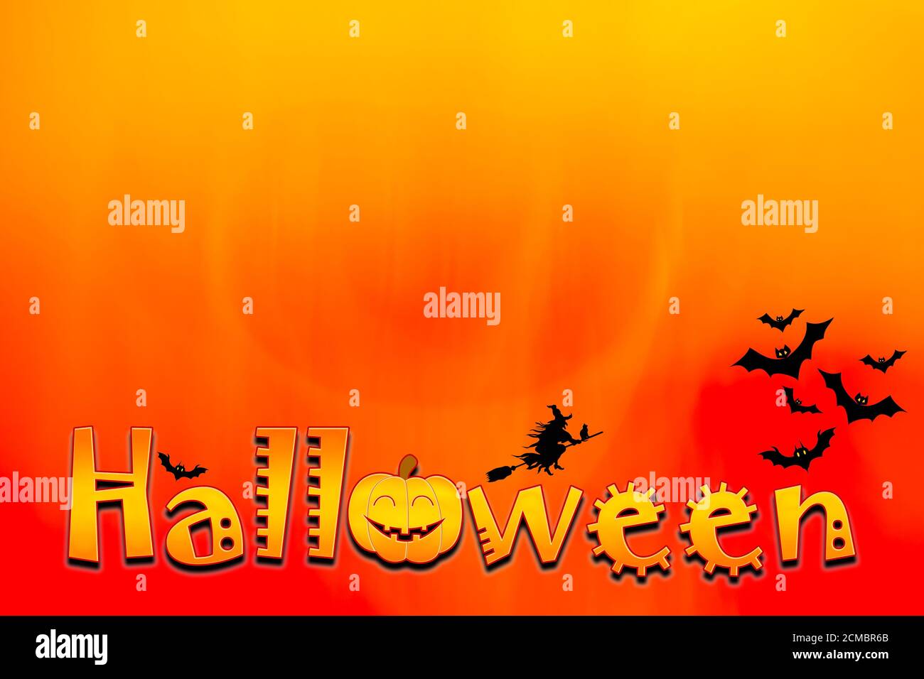 Halloween background - 3D render Stock Photo