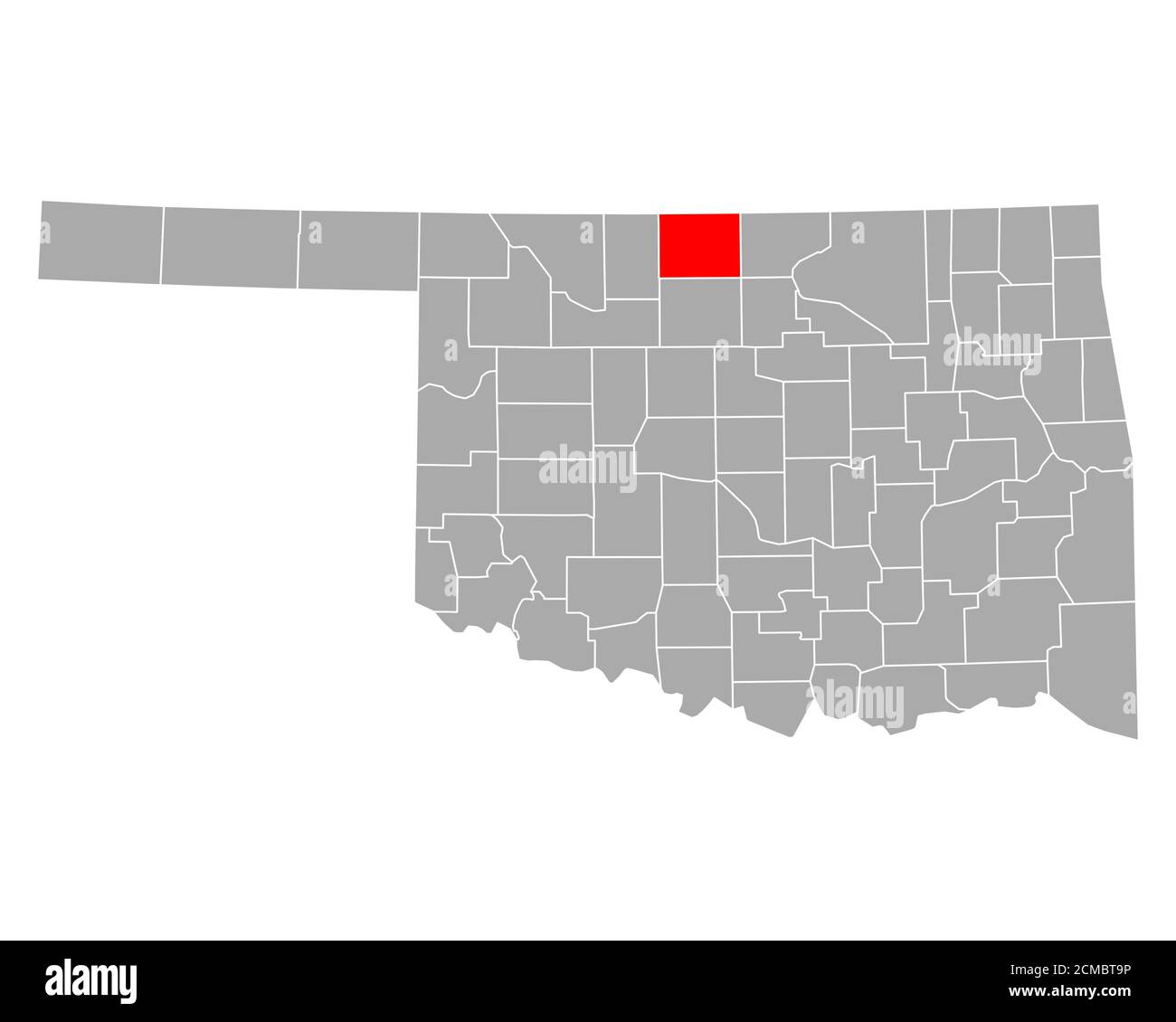 Map of Grant in Oklahoma Stock Photo Alamy