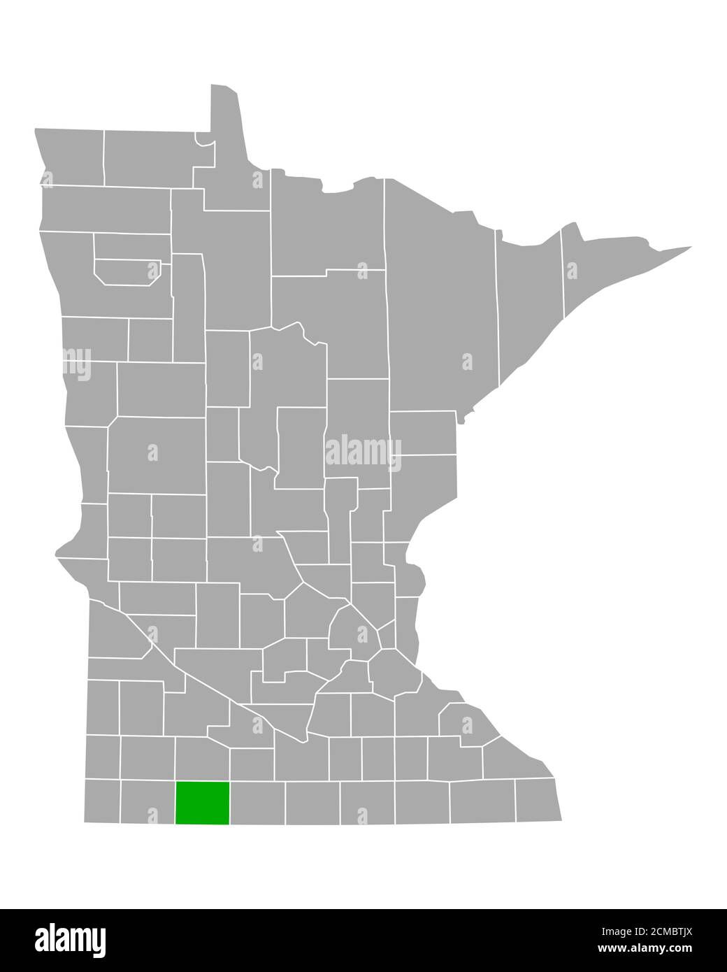 Map of Jackson in Minnesota Stock Photo Alamy
