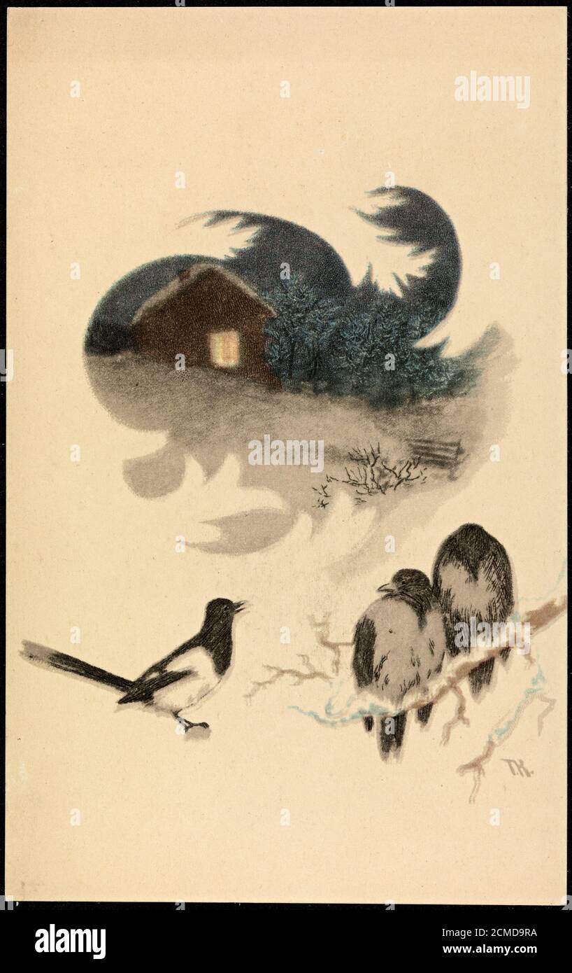 Postkort av Theodor Kittelsen Stock Photo - Alamy