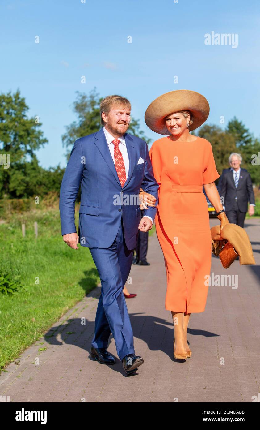 Oosterwolde, Netherlands. 17th Sep, 2020. King WillemAlexander and