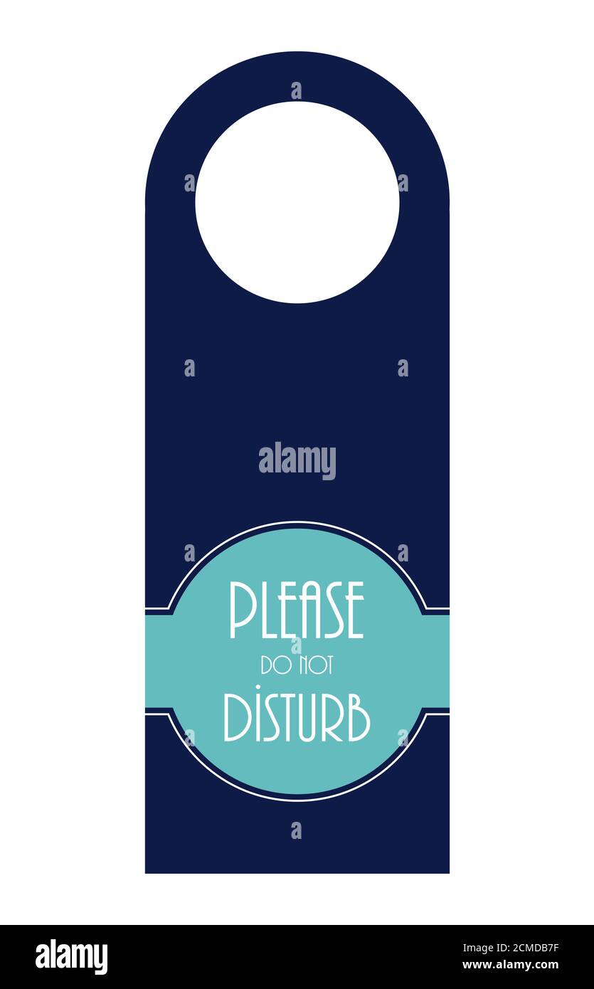 do not disturb door hanger Stock Photo