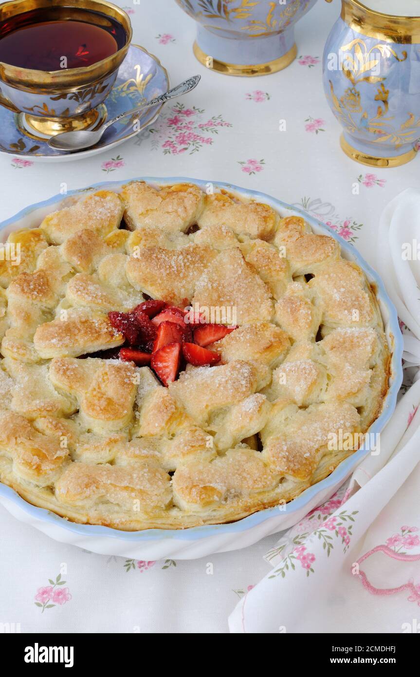 Cake with strawberries Stock Photo - Alamy