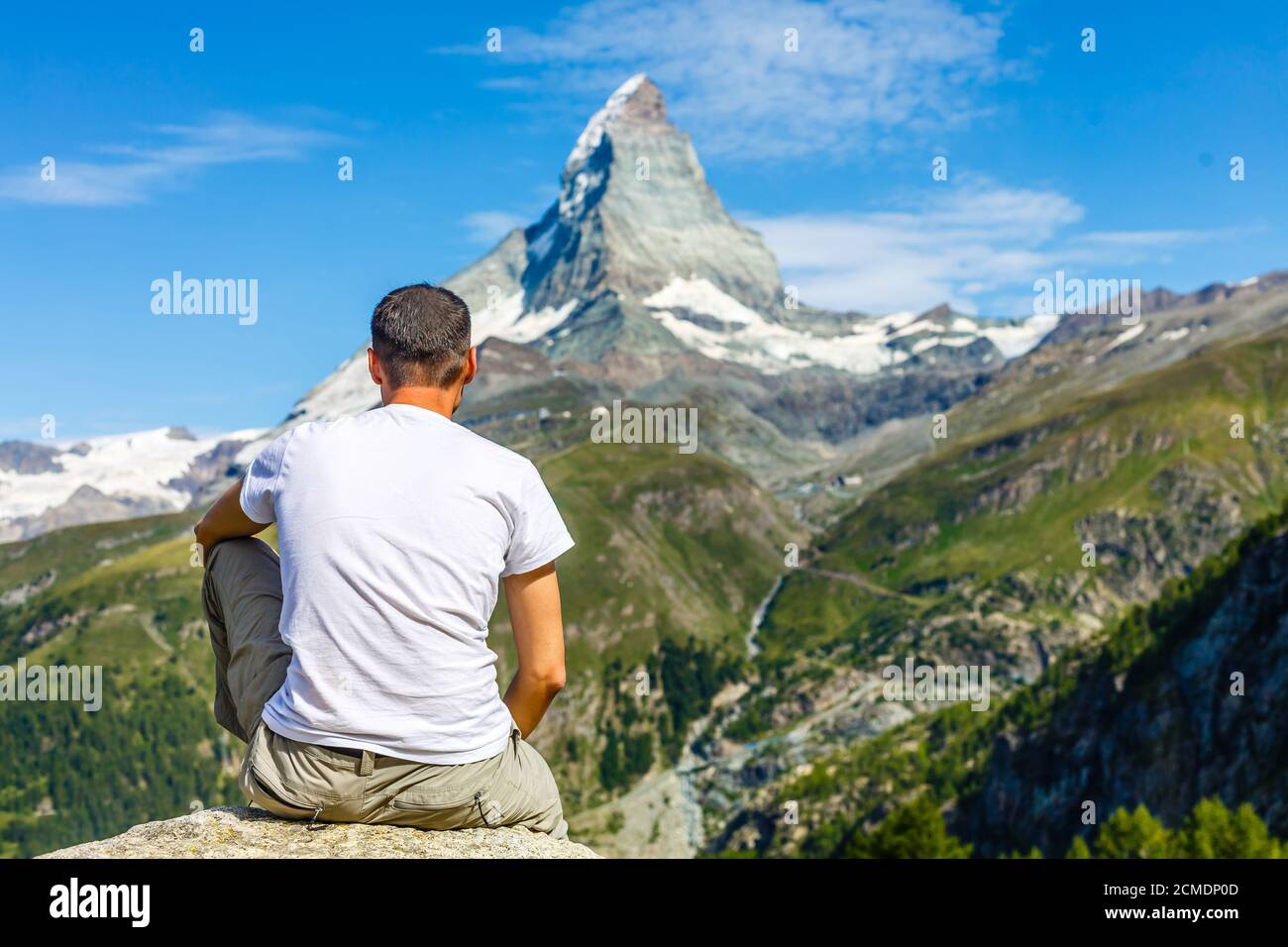 Active family hiking in high alpine region in alps Stock Photo - Alamy