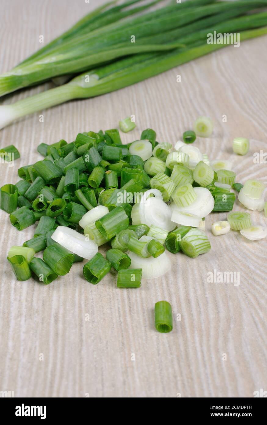 Chopped Herbs - Chives Stock Photo