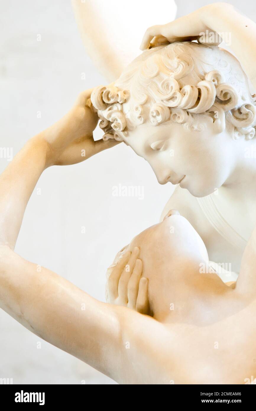 Psyche revived by Cupid kiss Stock Photo - Alamy