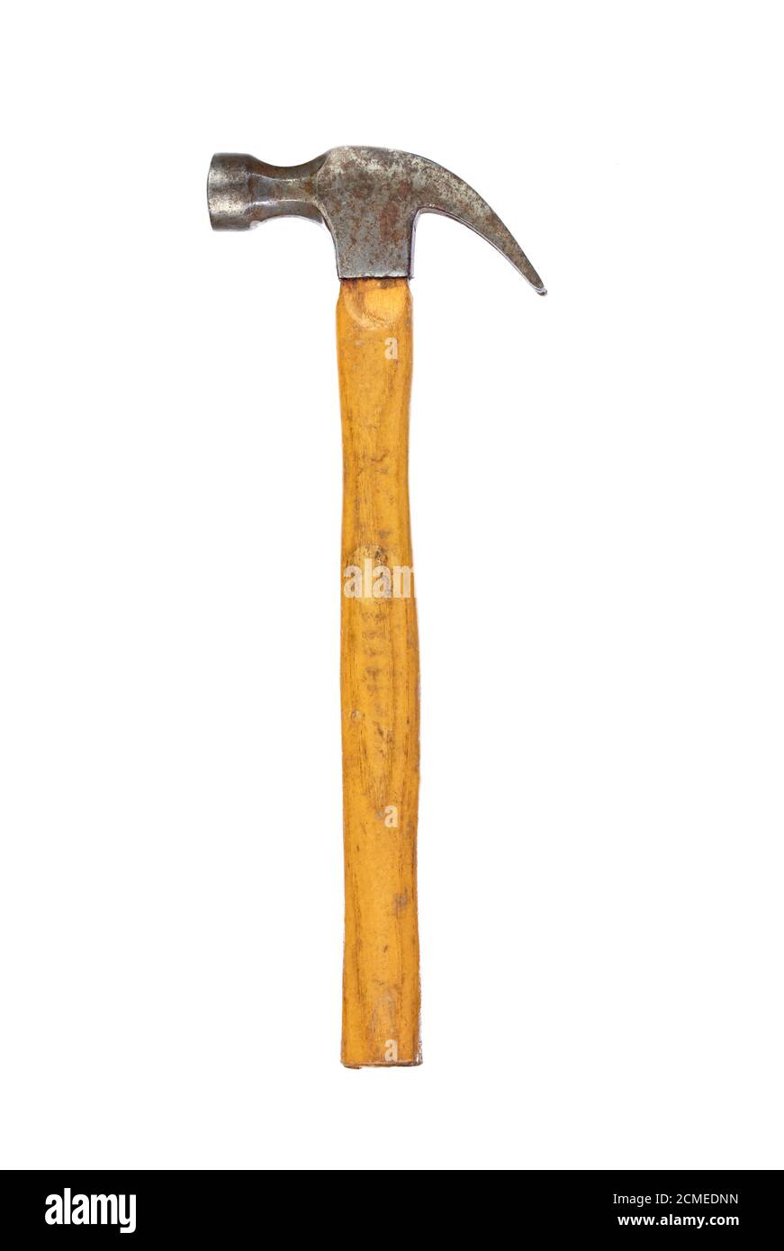 Hammer with wooden handle isolated on a white background Stock Photo ...