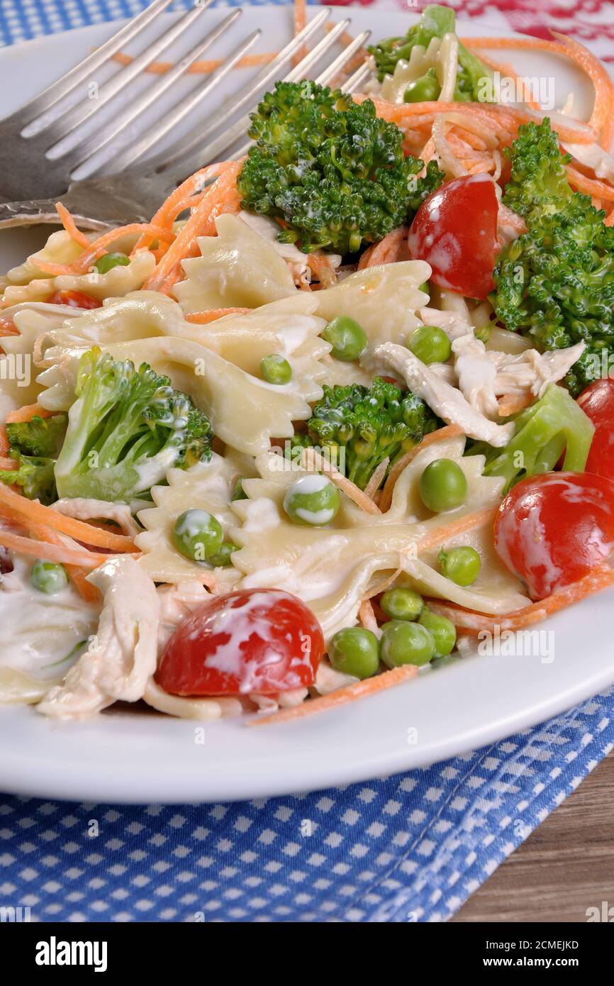 ranch pasta salad Stock Photo