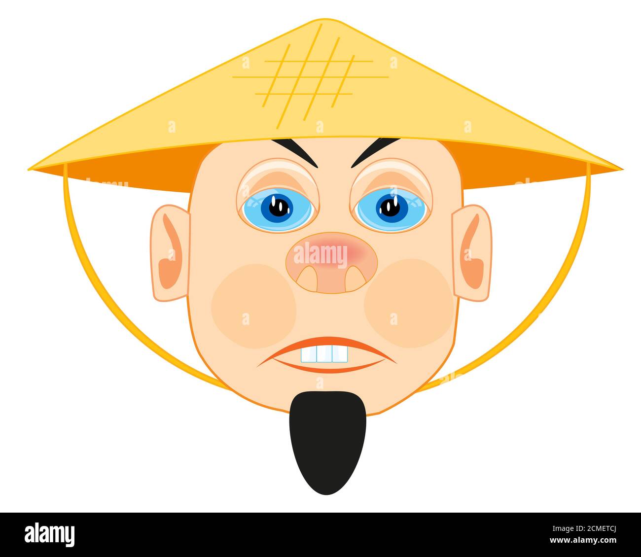 Vietnamese in straw hat Stock Photo Alamy